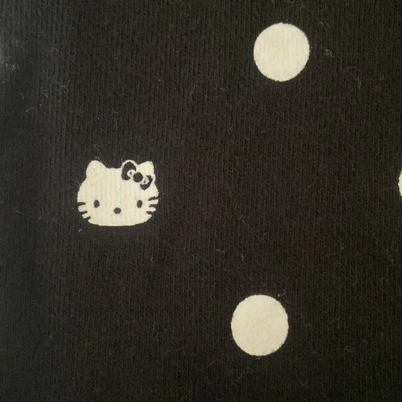 Hello Kitty Black Polka Dot Kids Sweatshirt - Picture 10 of 11